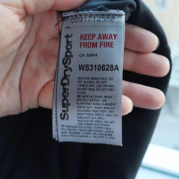 Superdry Training Lock Up Bike Shorts in Black - Picture 5 of 8